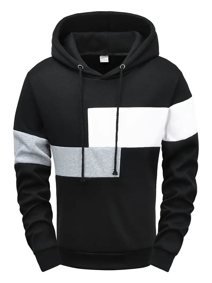 Tigran - Elegante Sudadera Con Capucha Patchwork