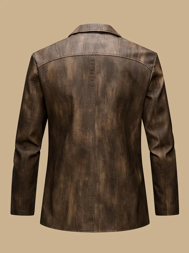 Julien - Chaqueta De Cuero Con Cuello Locomotor
