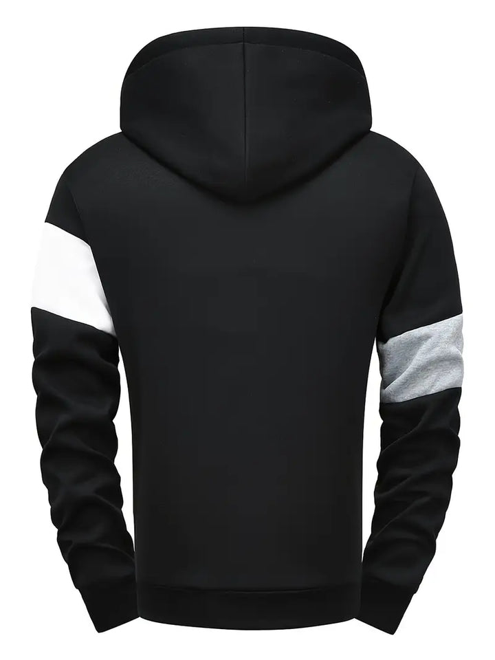 Tigran - Elegante Sudadera Con Capucha Patchwork
