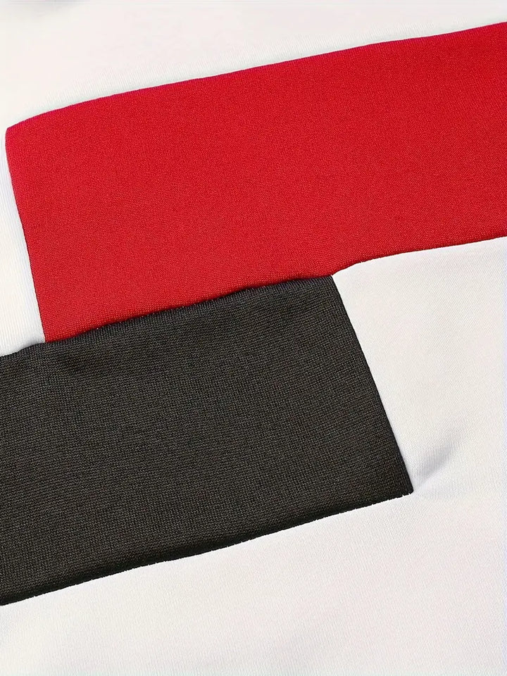 Tigran - Elegante Sudadera Con Capucha Patchwork