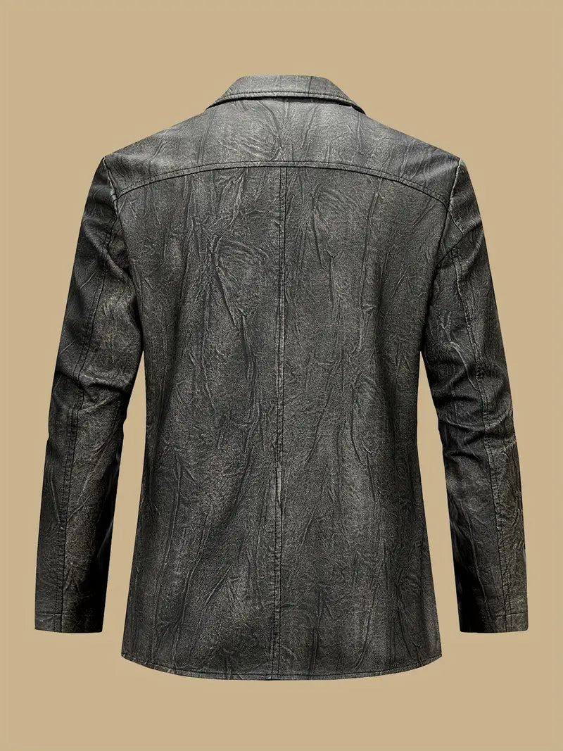 Julien - Chaqueta De Cuero Con Cuello Locomotor