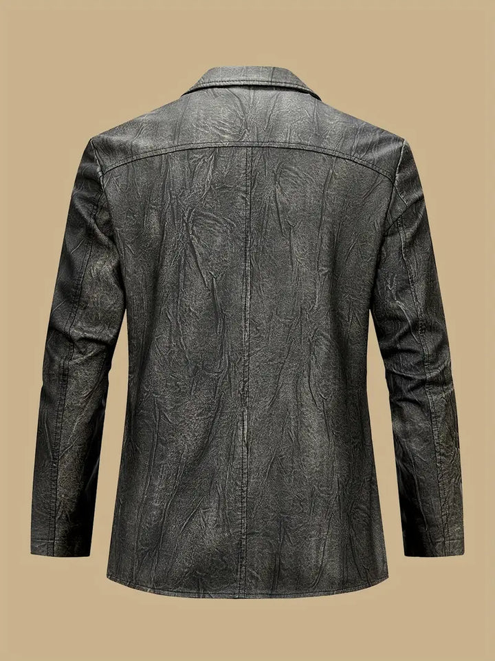 Julien - Chaqueta De Cuero Con Cuello Locomotor
